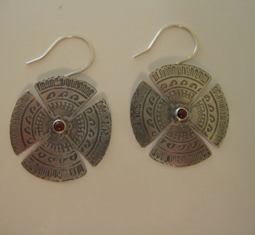 Chinese Wheel Earrings